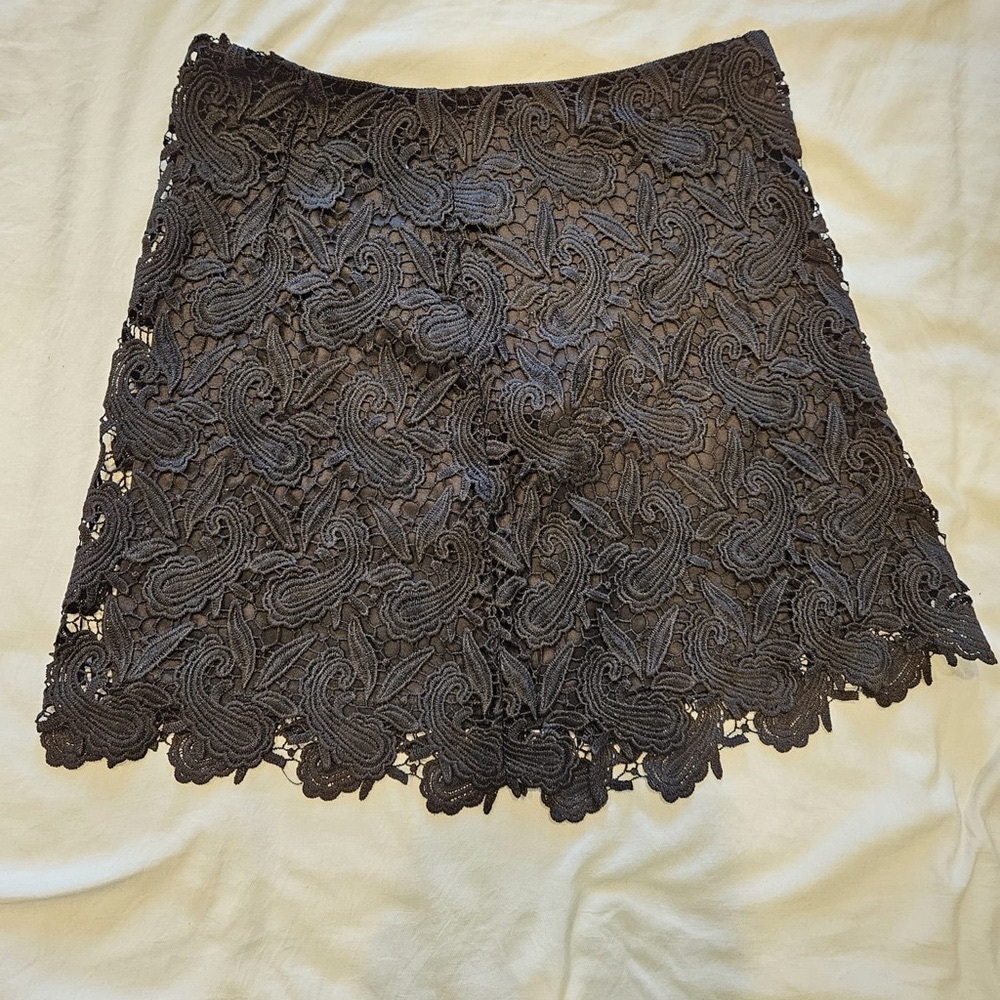 Express Lace Mini Skirt